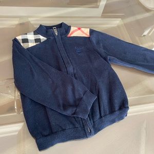 Burberry zip up sweater